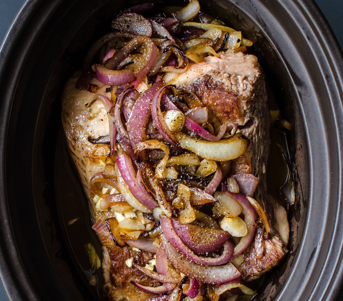 Recipe Slow Cooker Brisket and Onions