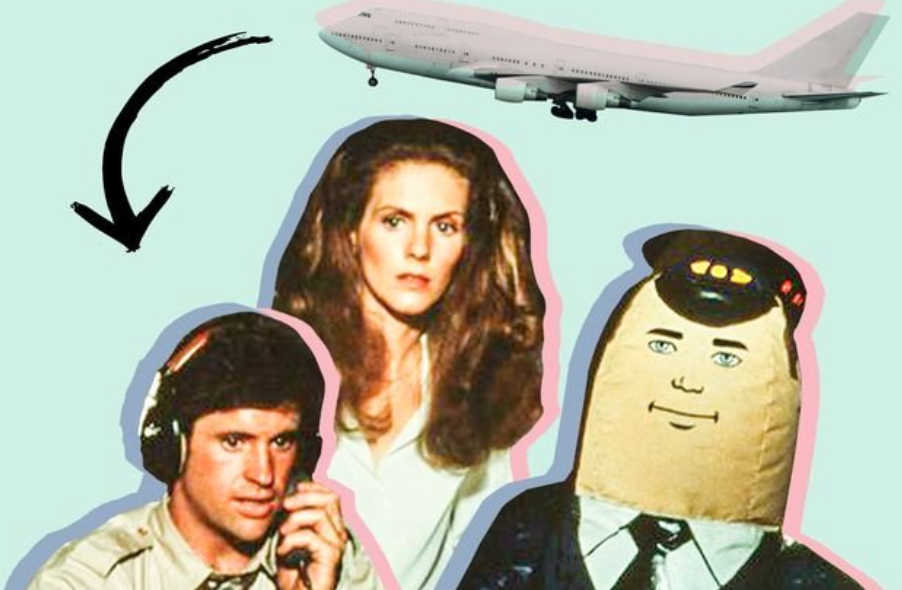 snapshots from the movie Airplane!