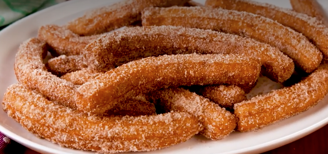 plate of fresh fried churros