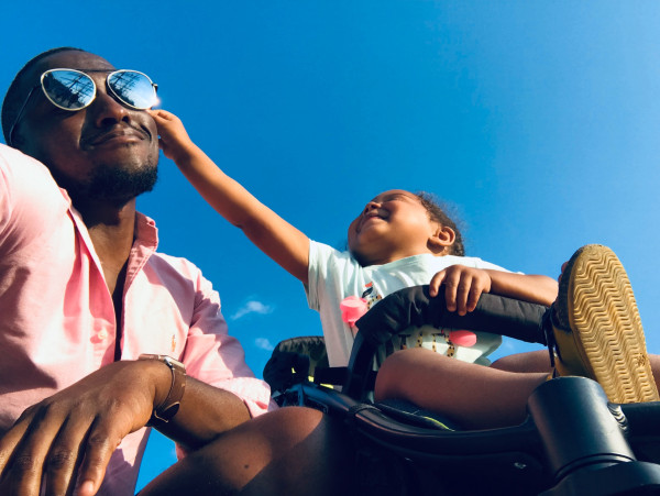 man and child