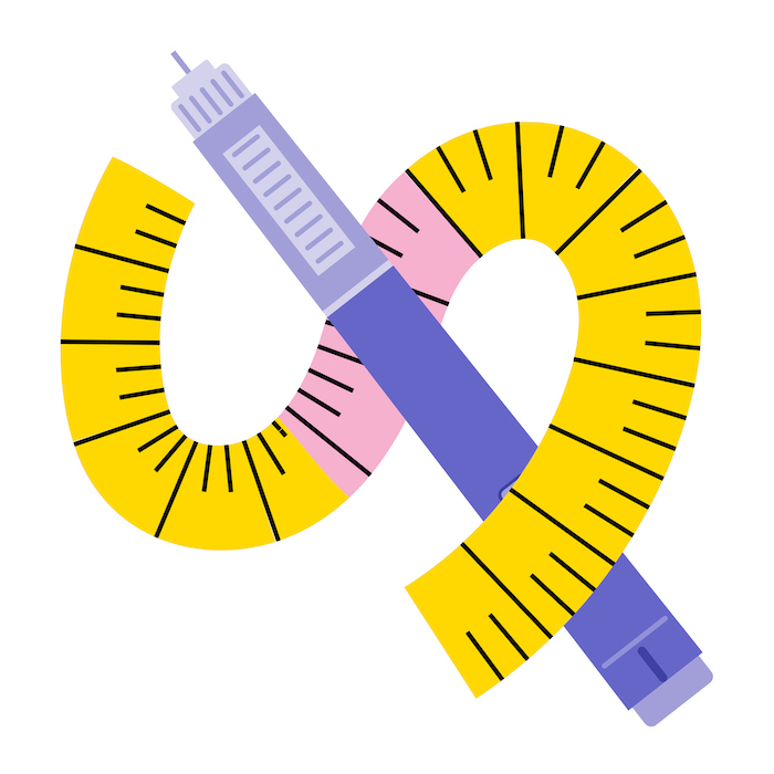 illustration of GLP-1 injector pen